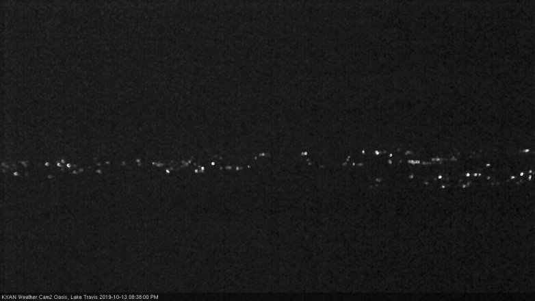 Lake Travis webcam, October 13, 2019 7:40 PM CT