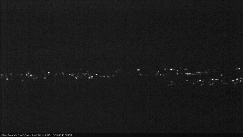Lake Travis webcam, October 13, 2019 7:45 PM CT