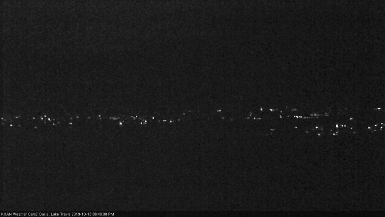 Lake Travis webcam, October 13, 2019 7:50 PM CT