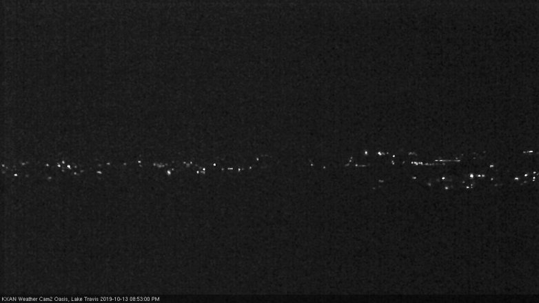 Lake Travis webcam, October 13, 2019 7:55 PM CT