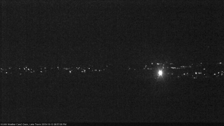 Lake Travis webcam, October 13, 2019 8:00 PM CT