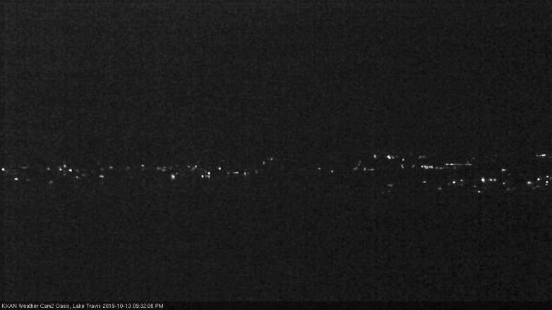 Lake Travis webcam, October 13, 2019 8:35 PM CT