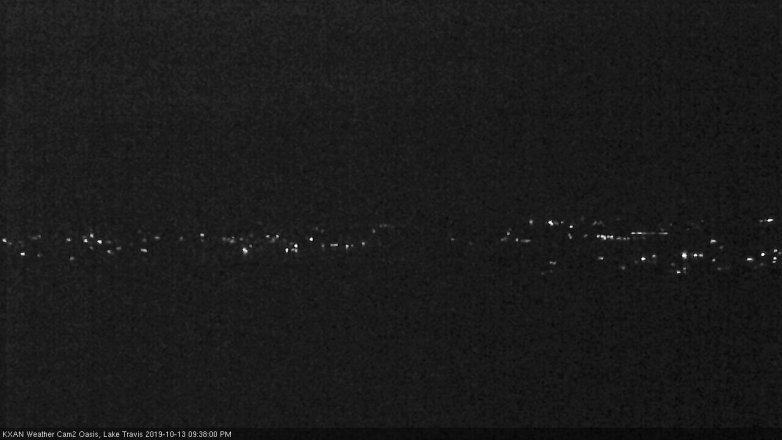 Lake Travis webcam, October 13, 2019 8:40 PM CT