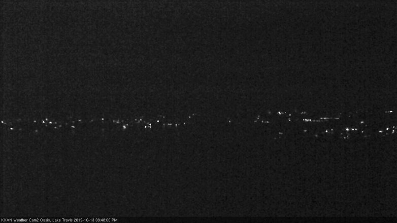 Lake Travis webcam, October 13, 2019 8:50 PM CT