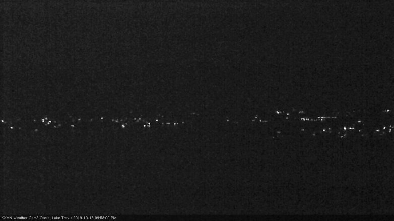 Lake Travis webcam, October 13, 2019 9:00 PM CT
