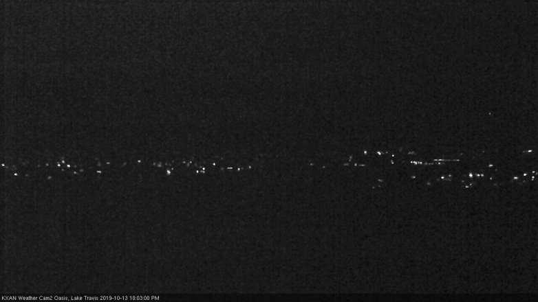 Lake Travis webcam, October 13, 2019 9:05 PM CT