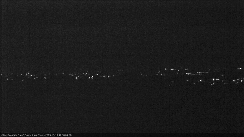 Lake Travis webcam, October 13, 2019 9:35 PM CT