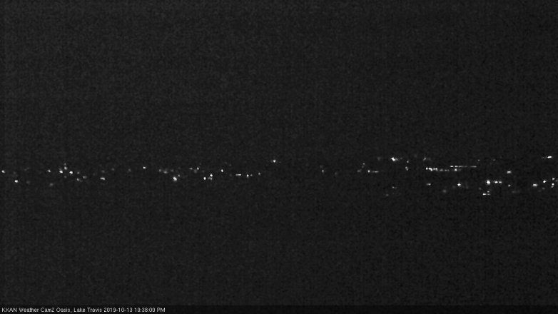 Lake Travis webcam, October 13, 2019 9:40 PM CT
