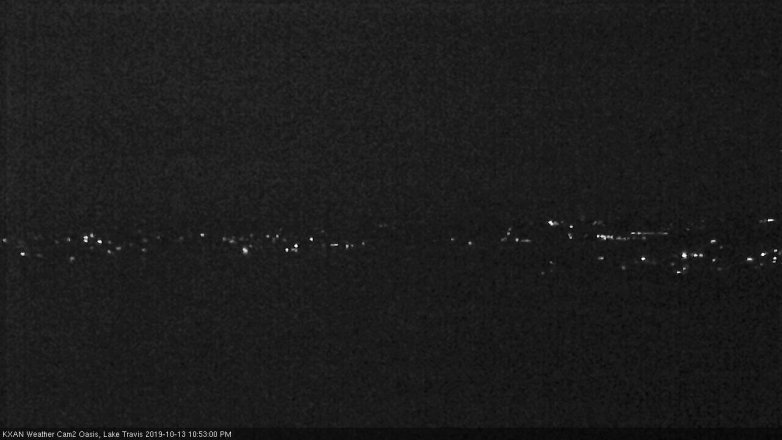 Lake Travis webcam, October 13, 2019 9:55 PM CT