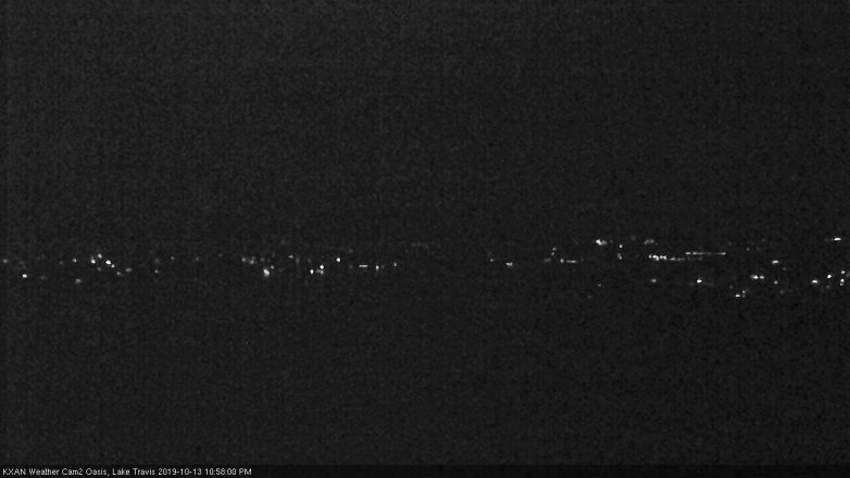 Lake Travis webcam, October 13, 2019 10:00 PM CT