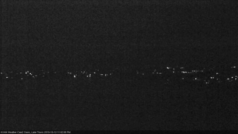 Lake Travis webcam, October 13, 2019 10:05 PM CT