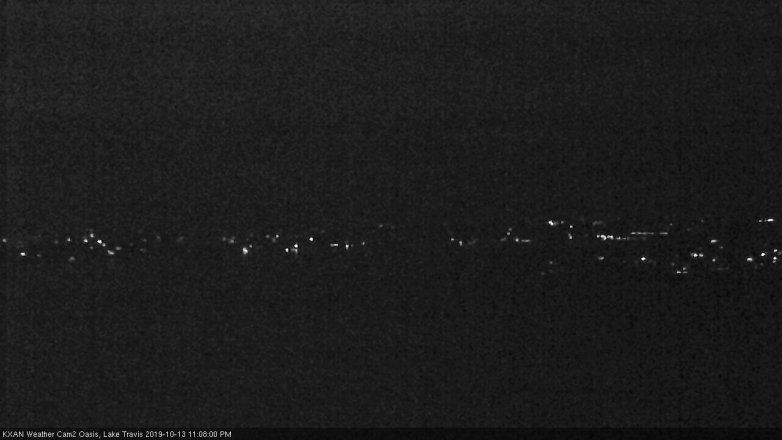 Lake Travis webcam, October 13, 2019 10:10 PM CT