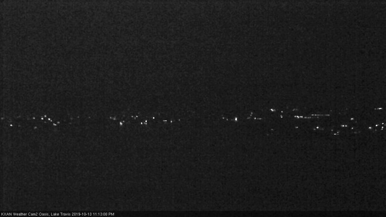 Lake Travis webcam, October 13, 2019 10:15 PM CT