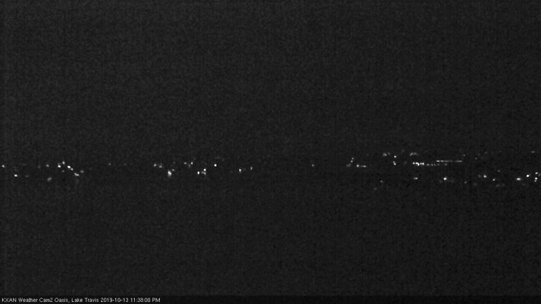 Lake Travis webcam, October 13, 2019 10:40 PM CT