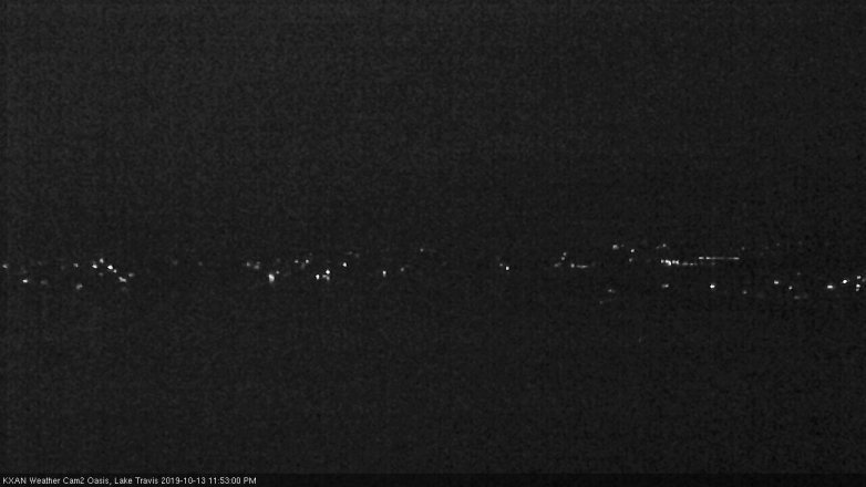 Lake Travis webcam, October 13, 2019 10:55 PM CT