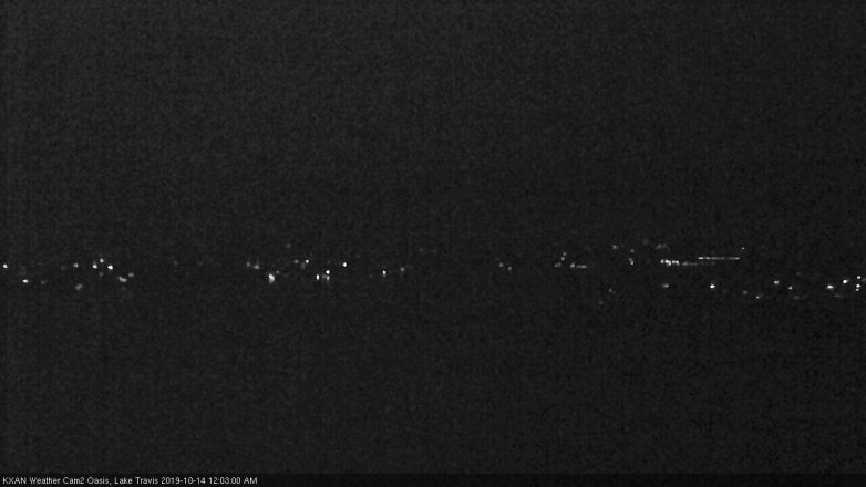 Lake Travis webcam, October 13, 2019 11:05 PM CT