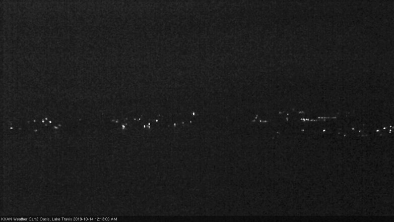 Lake Travis webcam, October 13, 2019 11:15 PM CT