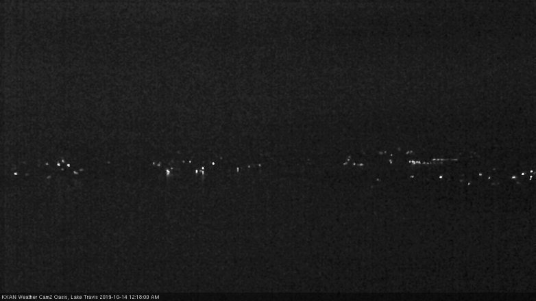 Lake Travis webcam, October 13, 2019 11:20 PM CT