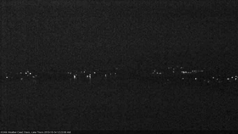 Lake Travis webcam, October 13, 2019 11:25 PM CT