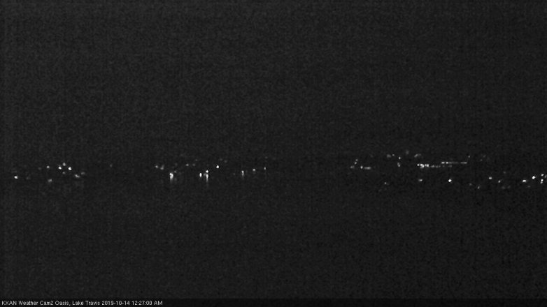 Lake Travis webcam, October 13, 2019 11:30 PM CT