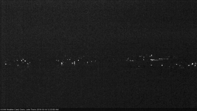 Lake Travis webcam, October 13, 2019 11:35 PM CT