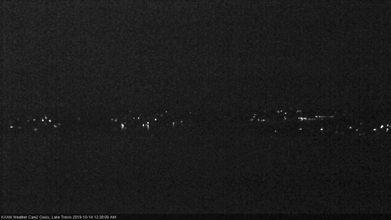 Lake Travis webcam, October 13, 2019 11:40 PM CT