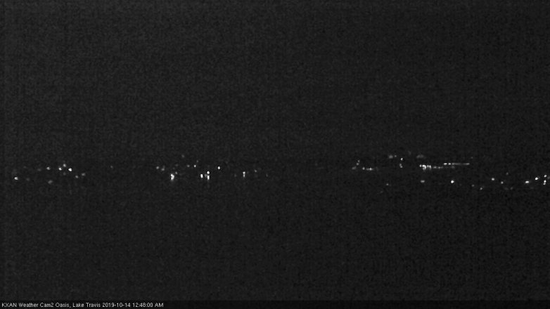 Lake Travis webcam, October 13, 2019 11:50 PM CT