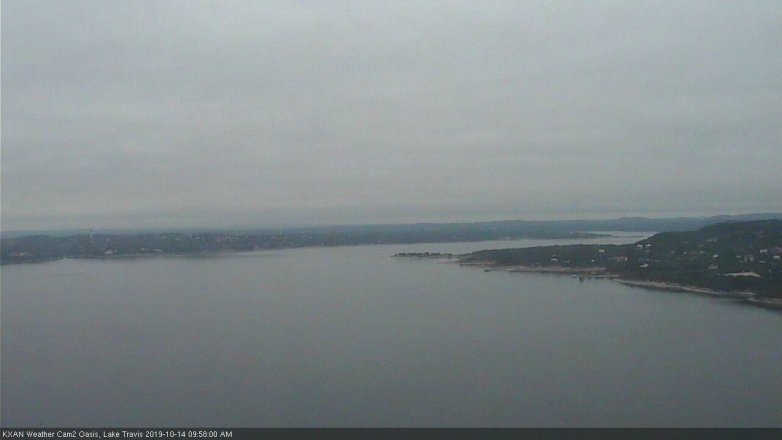 Lake Travis webcam, October 14, 2019 9:00 AM CT