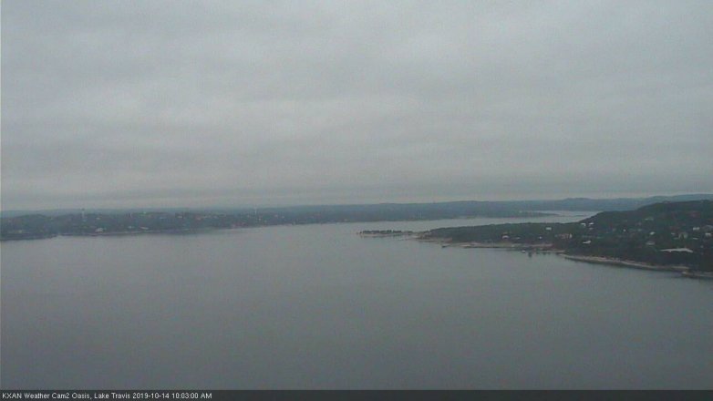 Lake Travis webcam, October 14, 2019 9:05 AM CT
