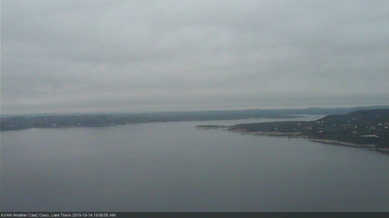 Lake Travis webcam, October 14, 2019 9:10 AM CT