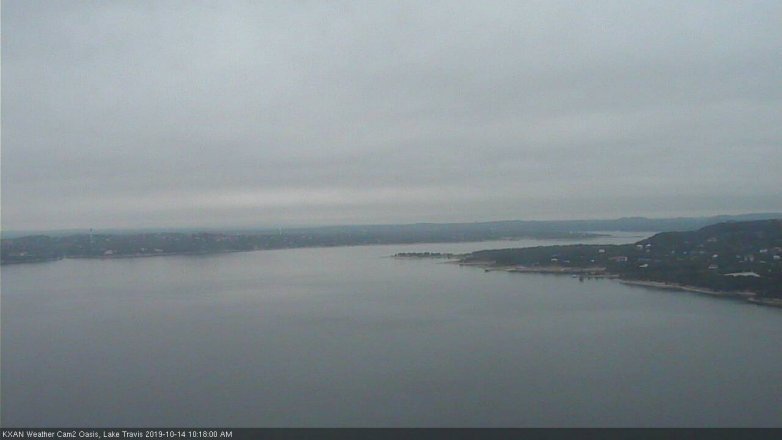 Lake Travis webcam, October 14, 2019 9:20 AM CT