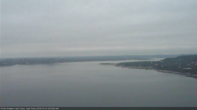 Lake Travis webcam, October 14, 2019 9:25 AM CT