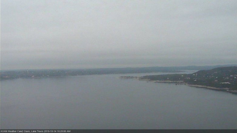 Lake Travis webcam, October 14, 2019 9:30 AM CT