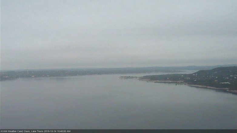Lake Travis webcam, October 14, 2019 9:50 AM CT