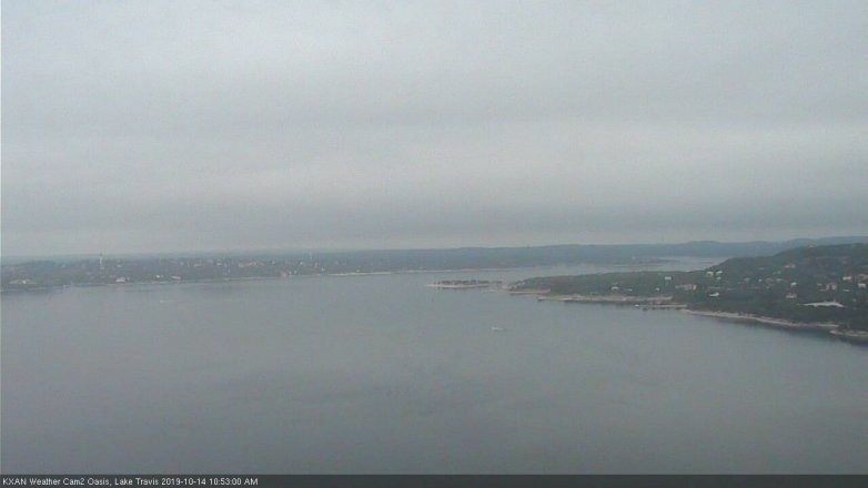 Lake Travis webcam, October 14, 2019 9:55 AM CT