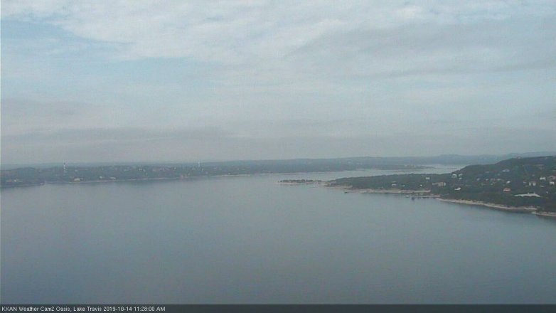 Lake Travis webcam, October 14, 2019 10:30 AM CT
