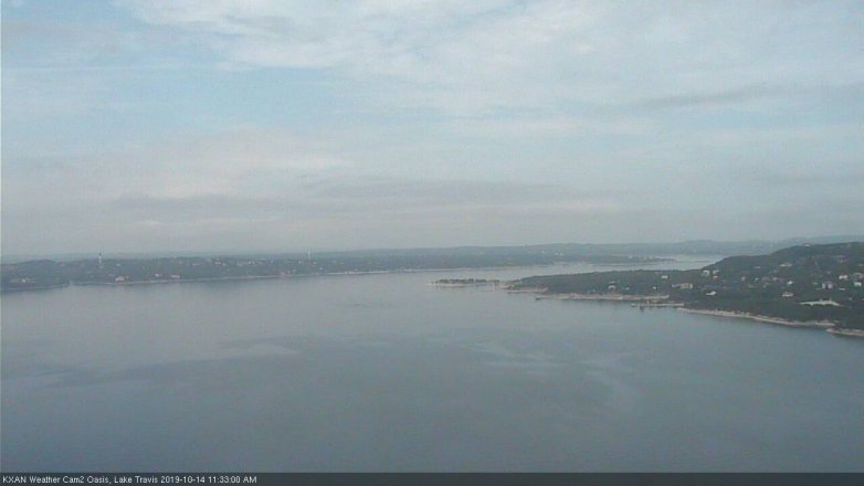 Lake Travis webcam, October 14, 2019 10:35 AM CT