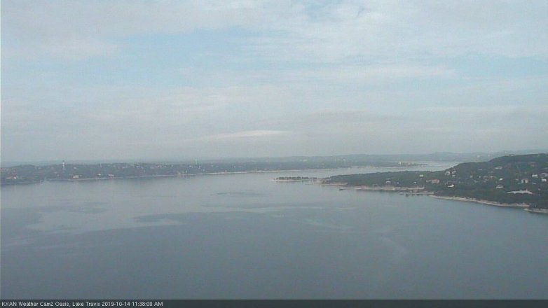 Lake Travis webcam, October 14, 2019 10:40 AM CT