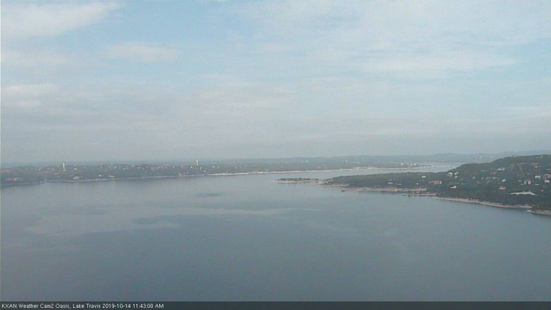 Lake Travis webcam, October 14, 2019 10:45 AM CT