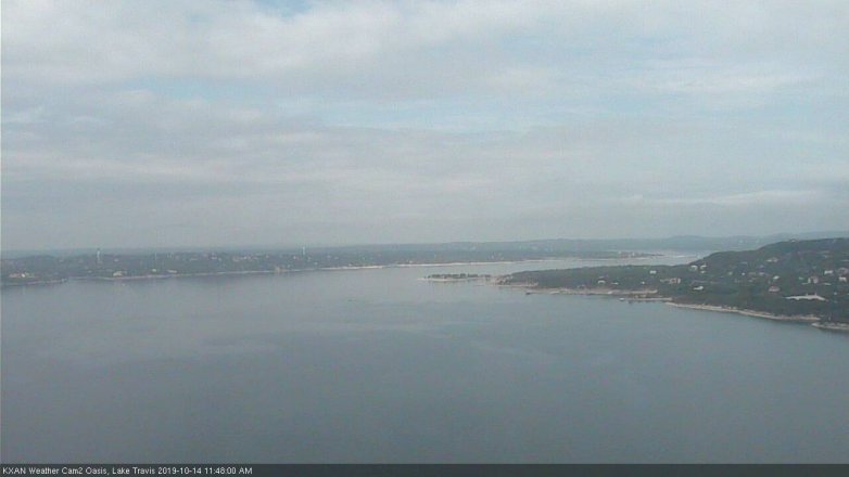 Lake Travis webcam, October 14, 2019 10:50 AM CT