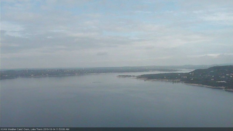 Lake Travis webcam, October 14, 2019 10:55 AM CT