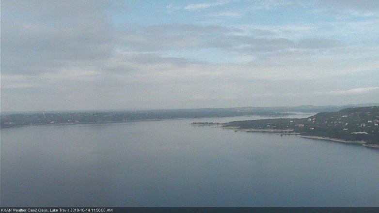 Lake Travis webcam, October 14, 2019 11:00 AM CT