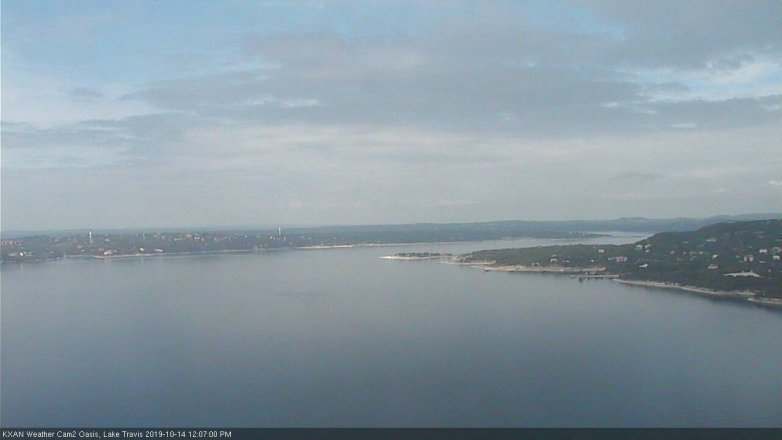 Lake Travis webcam, October 14, 2019 11:10 AM CT