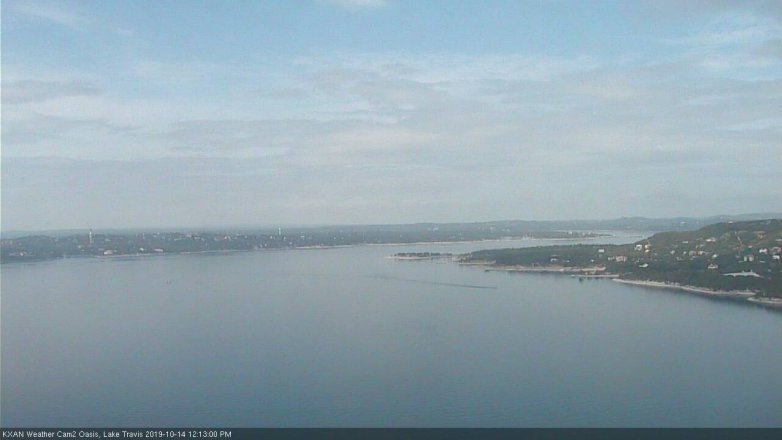 Lake Travis webcam, October 14, 2019 11:15 AM CT