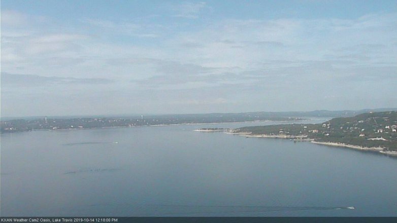 Lake Travis webcam, October 14, 2019 11:20 AM CT