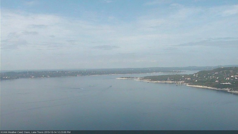 Lake Travis webcam, October 14, 2019 11:25 AM CT