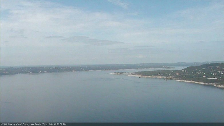 Lake Travis webcam, October 14, 2019 11:30 AM CT