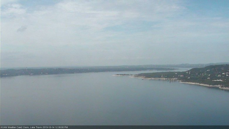 Lake Travis webcam, October 14, 2019 11:40 AM CT
