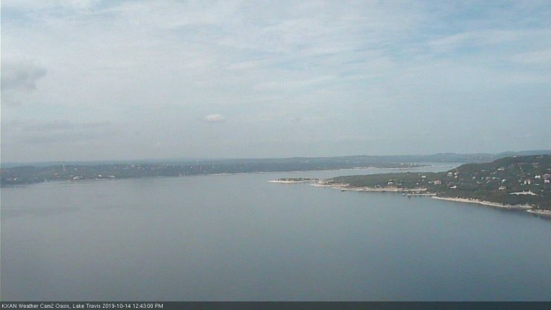 Lake Travis webcam, October 14, 2019 11:45 AM CT