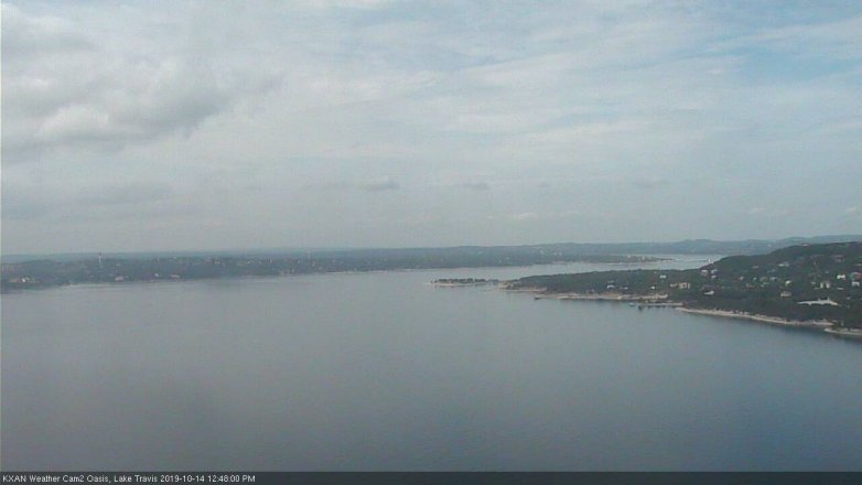 Lake Travis webcam, October 14, 2019 11:50 AM CT